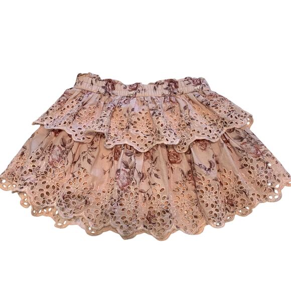 GAP x LoveShackFancy Pink Floral Eyelet Ruffle Skirt (Size 3T) - Picture 1 of 4